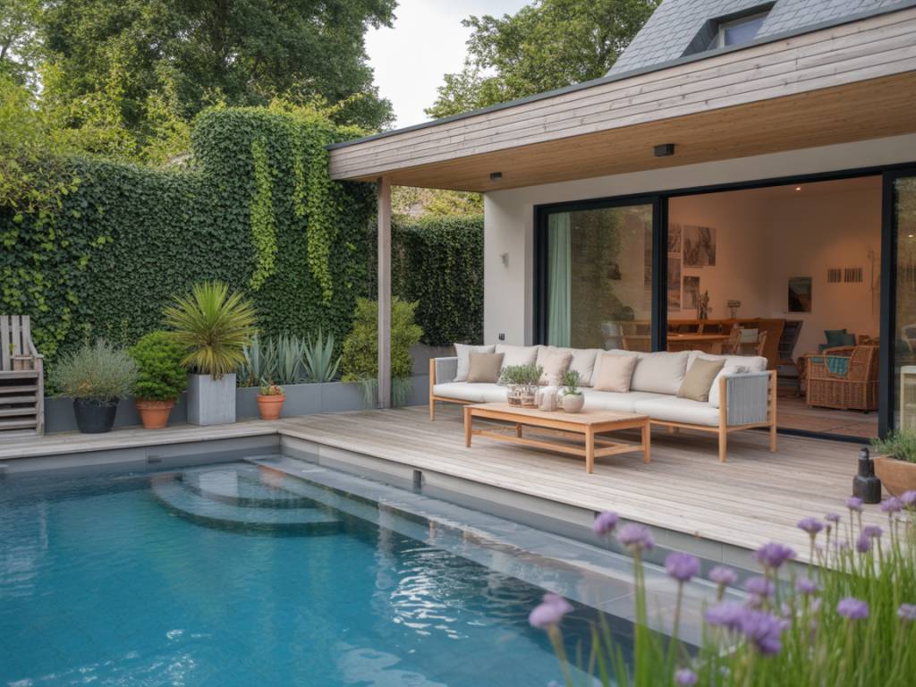 Créer une terrasse contemporaine autour de sa piscine : matériaux et conseils pour un ensemble harmonieux