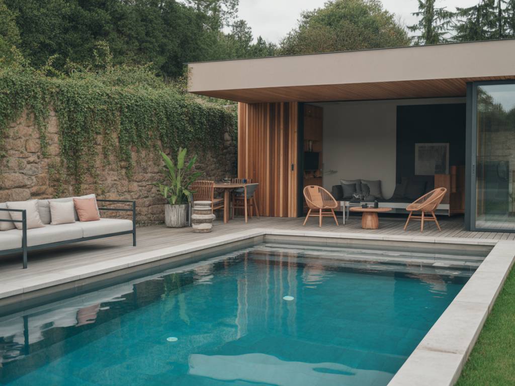 Piscine miroir ou piscine à débordement : quelles différences et quel effet visuel pour un extérieur contemporain